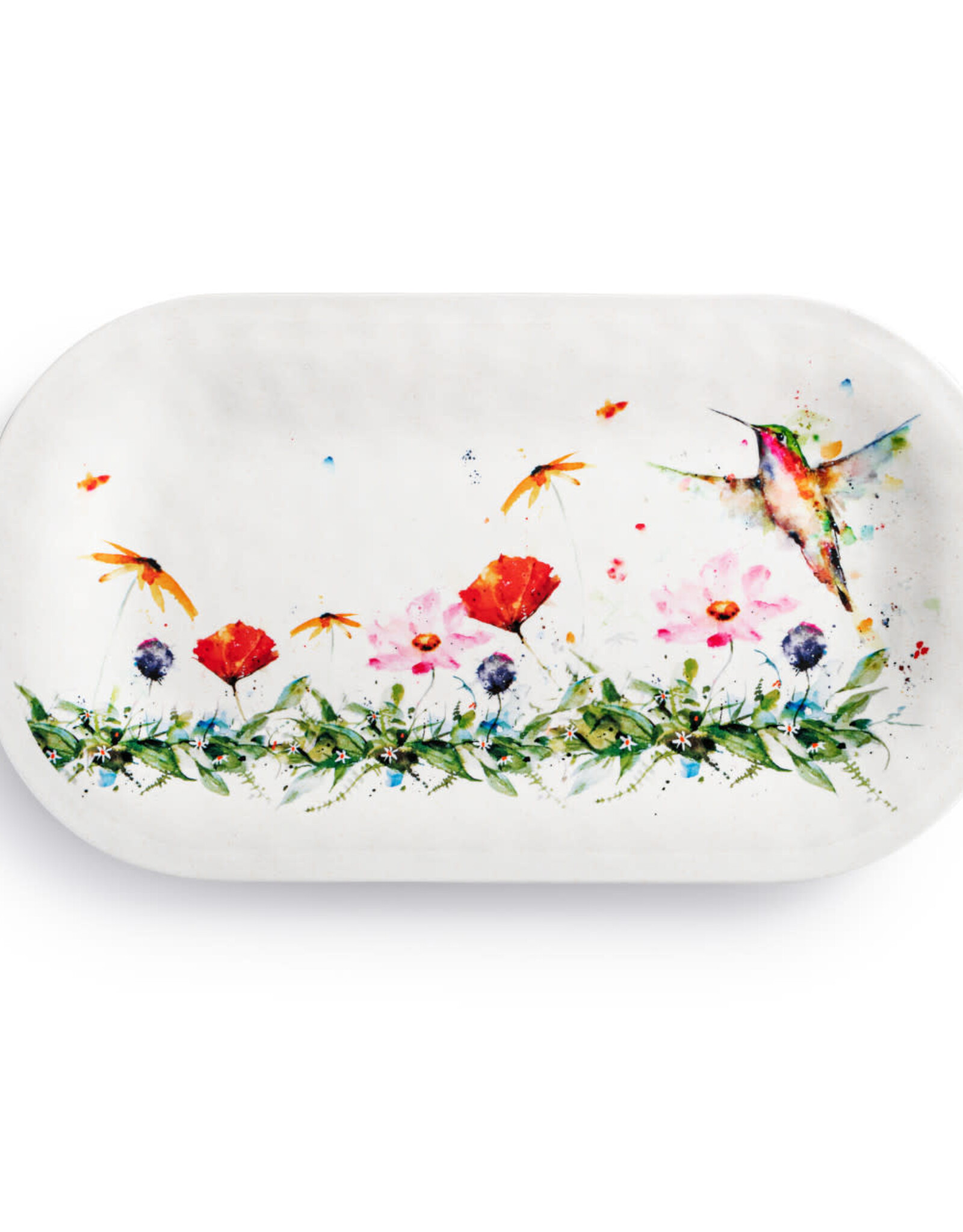 Demdaco WILDFLOWER MELAMINE PLATTER - Dean Crouser artwork