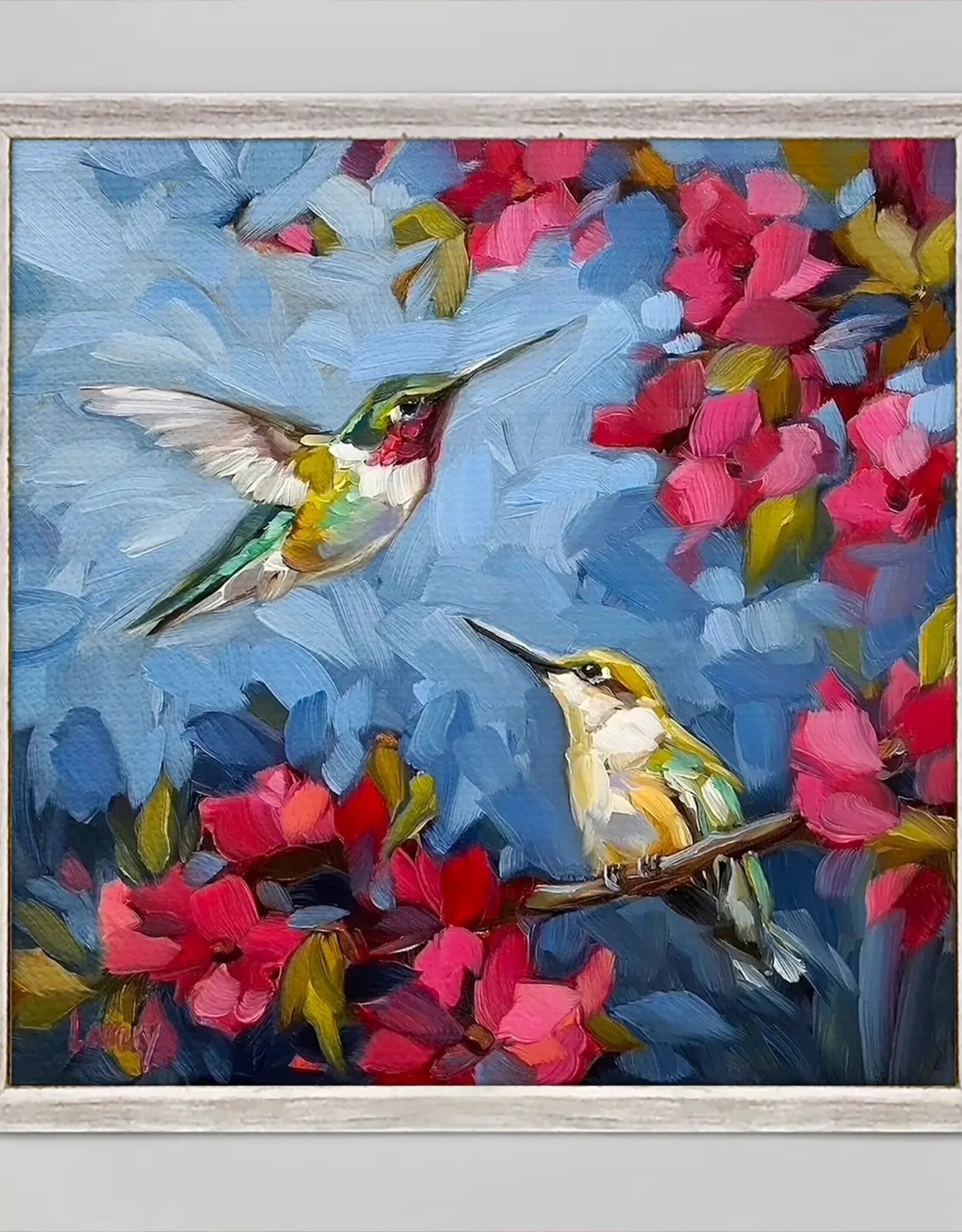 Oopsy Daisy / Green Box SPREAD YOUR WINGS HUMMINGBIRD MINI FRAMED CANVAS - Andrea Lavery artwork