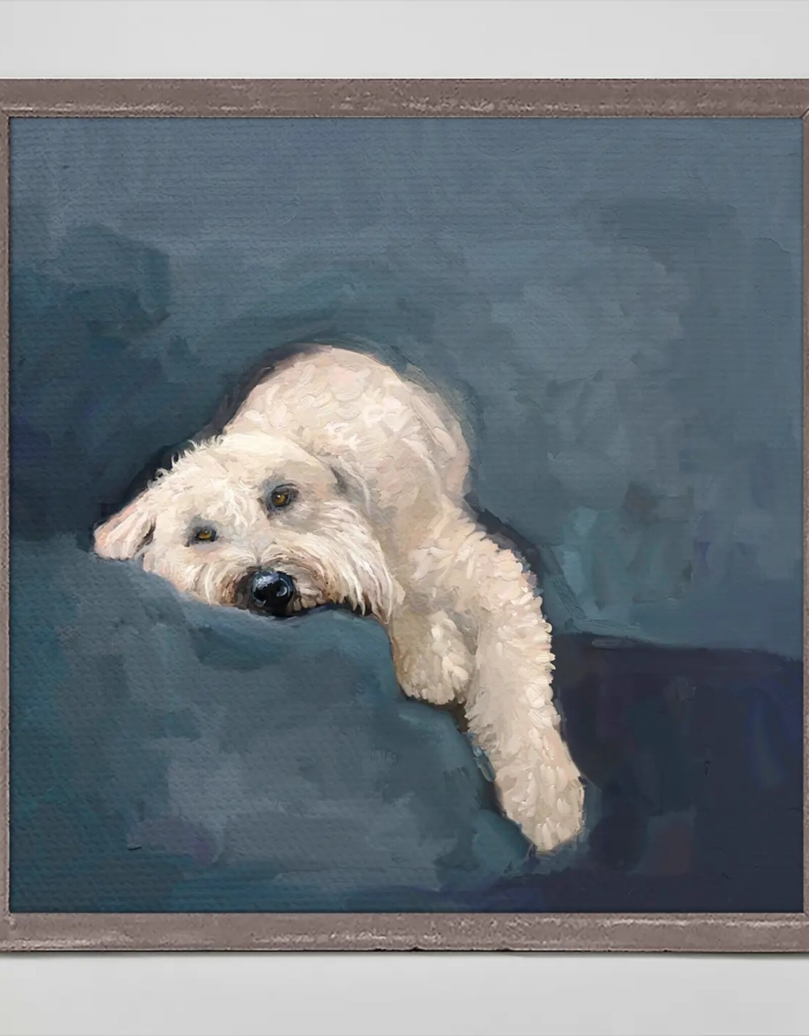 Oopsy Daisy / Green Box WHEATON TERRIER MINI FRAMED CANVAS - Cathy Walters artwork