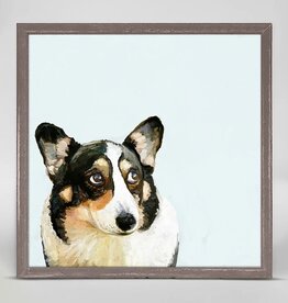 Oopsy Daisy / Green Box GOOD BOY TRI CORGI MINI FRAMED CANVAS - Cathy Walters artwork