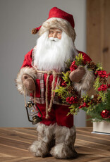 Sullivans FUR PLAID RUSTIC SANTA