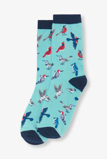 Little Blue House BACKYARD BIRDS SOCKS - for her