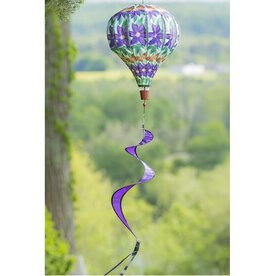 Evergreen CLEMATIS BALLOON SPINNER - durable burlap