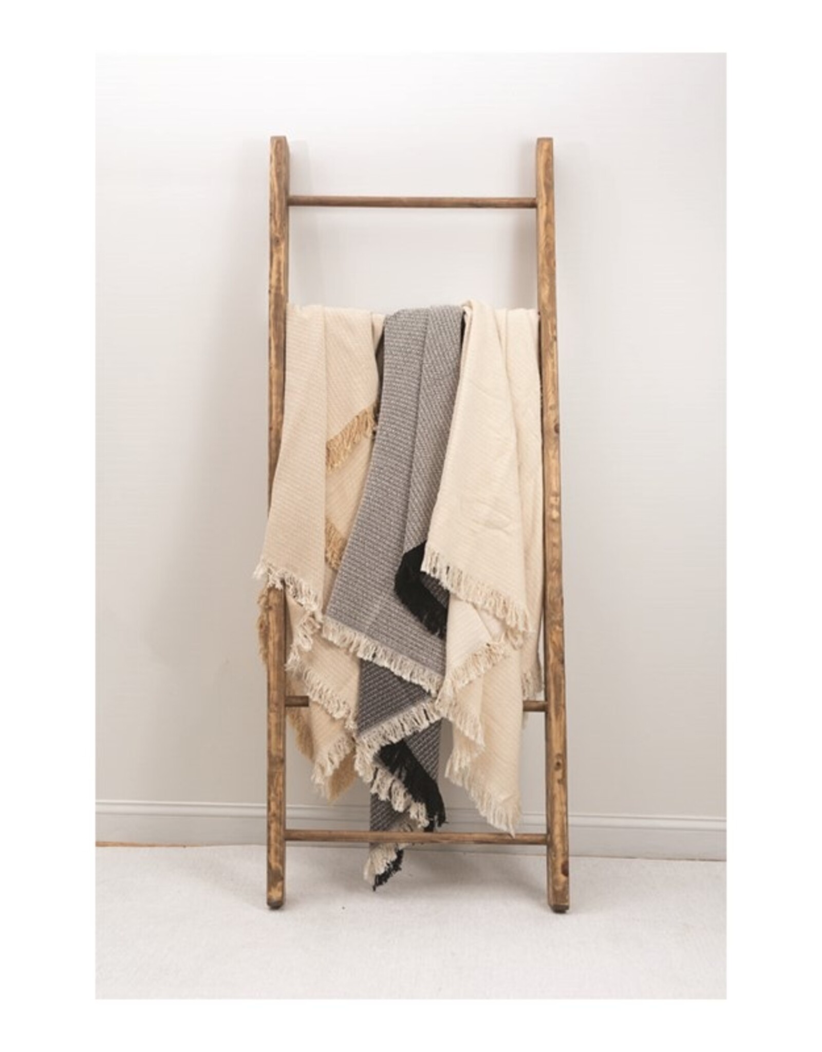 Manual Woodworkers DOTTED DIAMOND TAN THROW - 100% cotton