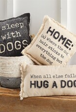 Mud Pie WASHED CANVAS DOG PILLOW - sold individually