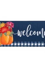 Evergreen MUMS AND PUMPKINS SASSAFRAS SWITCH MAT