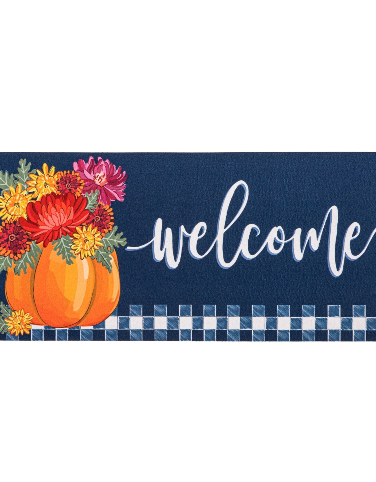 Evergreen MUMS AND PUMPKINS SASSAFRAS SWITCH MAT