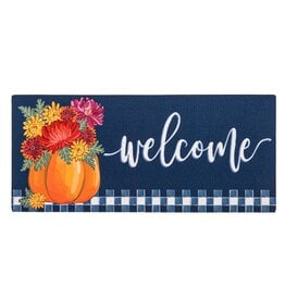Evergreen MUMS AND PUMPKINS SASSAFRAS SWITCH MAT