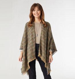 TGB / Good Bead PRESLEY BRUSHED PLAID CARDIGAN - one size
