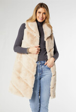 TGB / Good Bead CLEMENTINE FAUX FUR VEST - long length