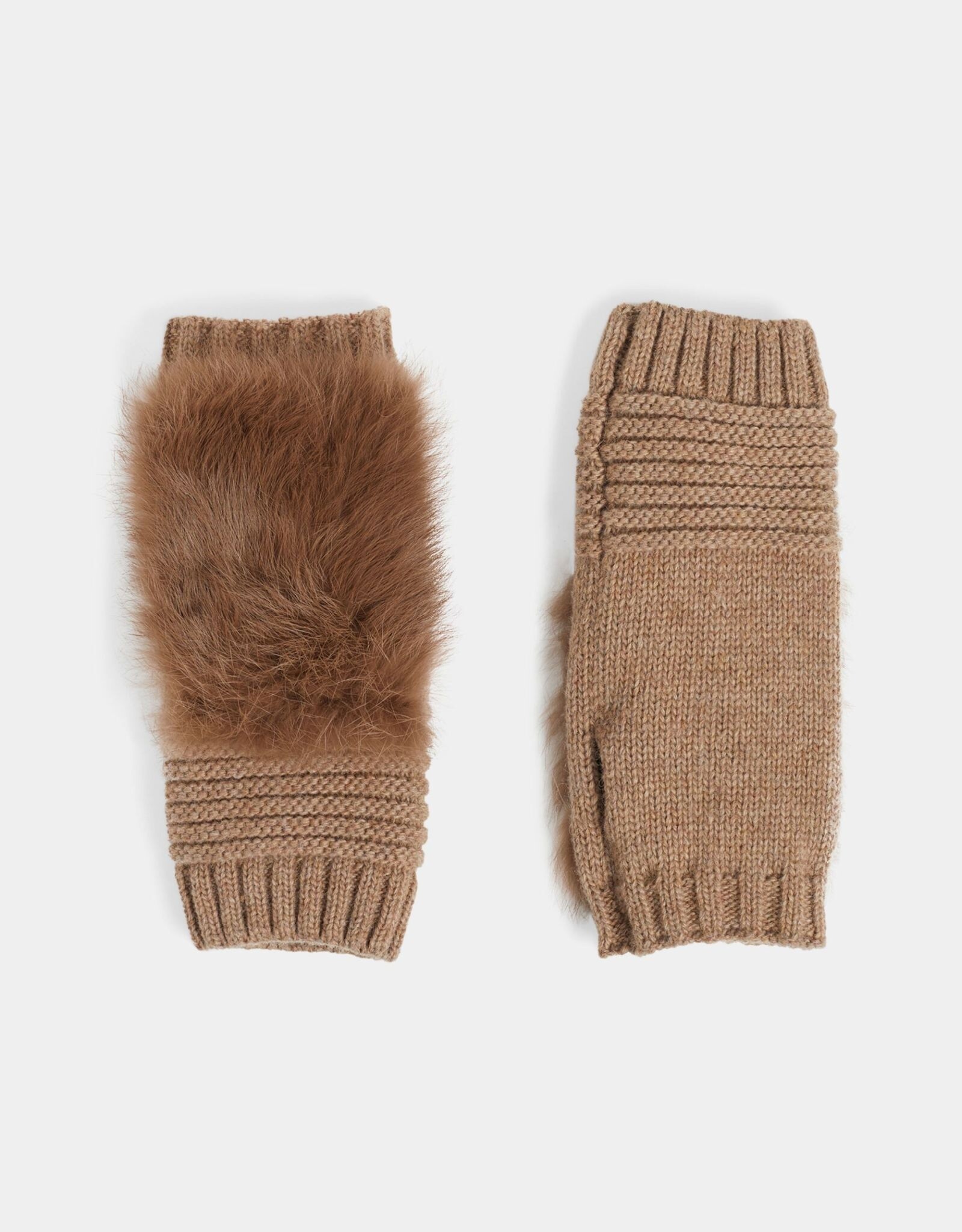 TGB / Good Bead FAUX FURRY FINGERLESS GLOVES - multiple color options