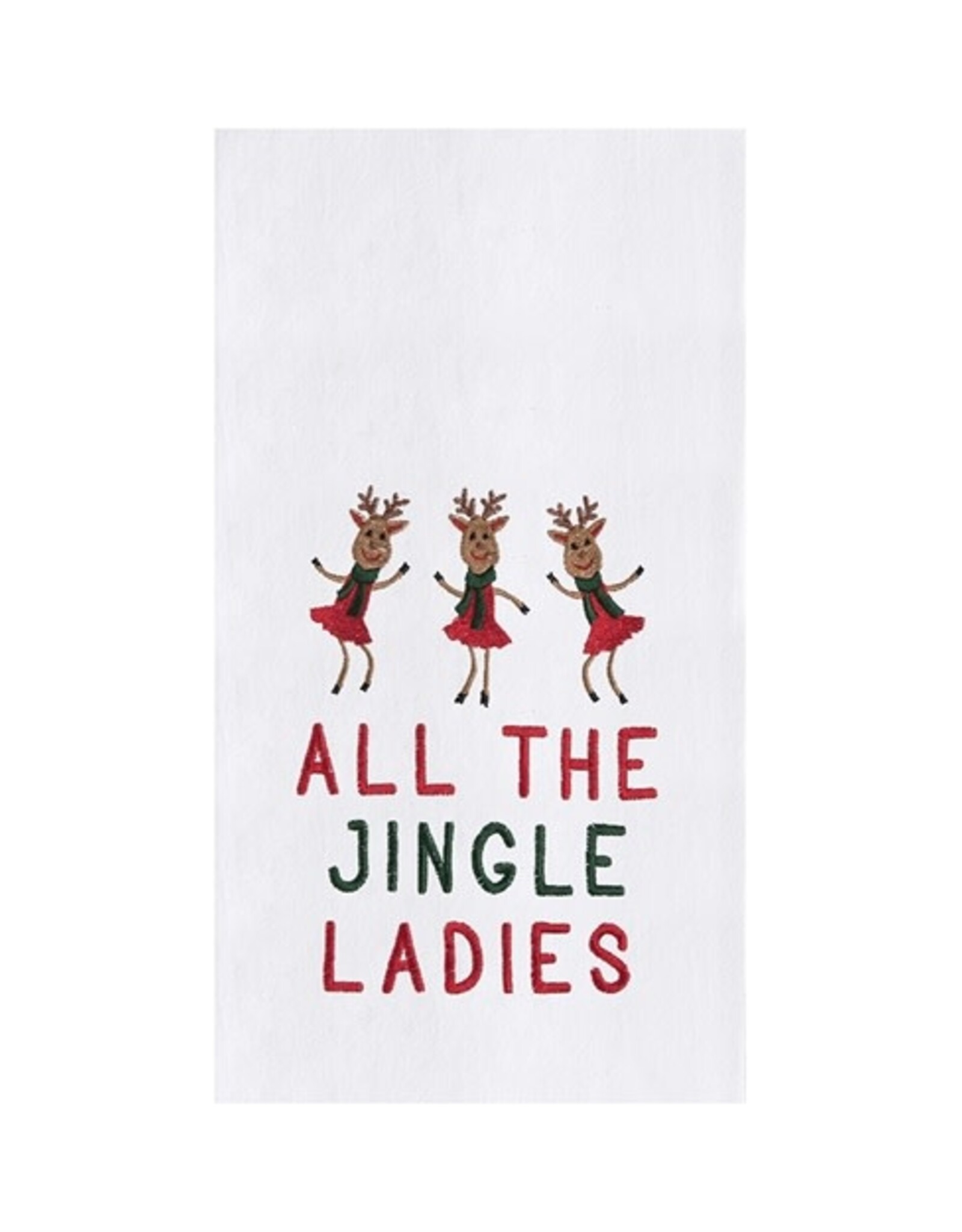C and F Enterprises ALL THE JINGLE LADIES TOWEL - embroidered