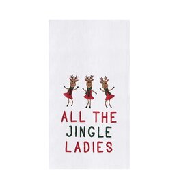 C and F Enterprises ALL THE JINGLE LADIES TOWEL - embroidered