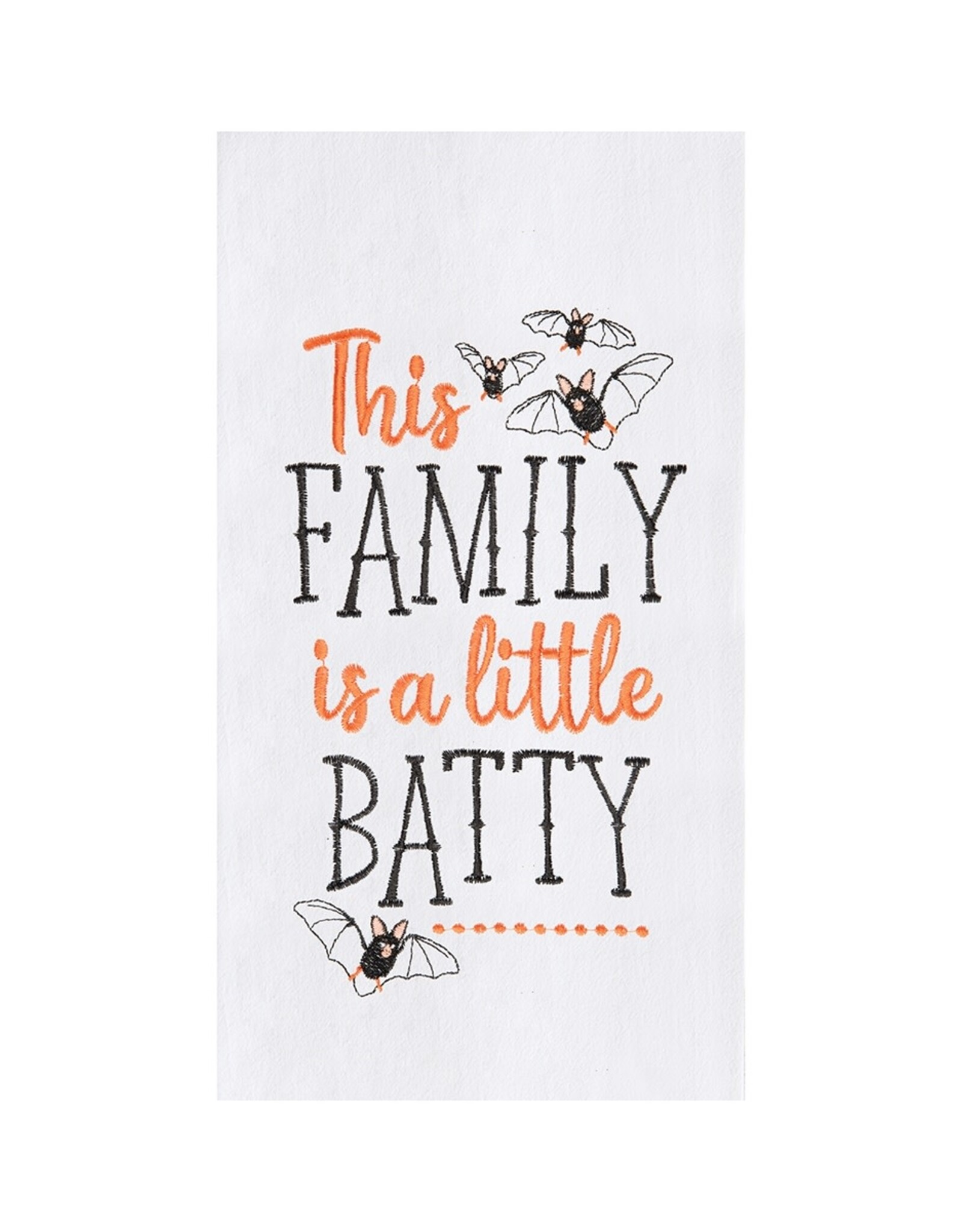 C and F Enterprises BATTY FAMILY KITCHEN TOWEL - embroidered