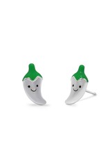 Boma HAPPY CHILI STUD EARRINGS - sterling silver