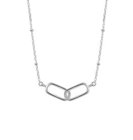 Boma INTERLOCKING LONG OVAL LINK NECKLACE - sterling silver