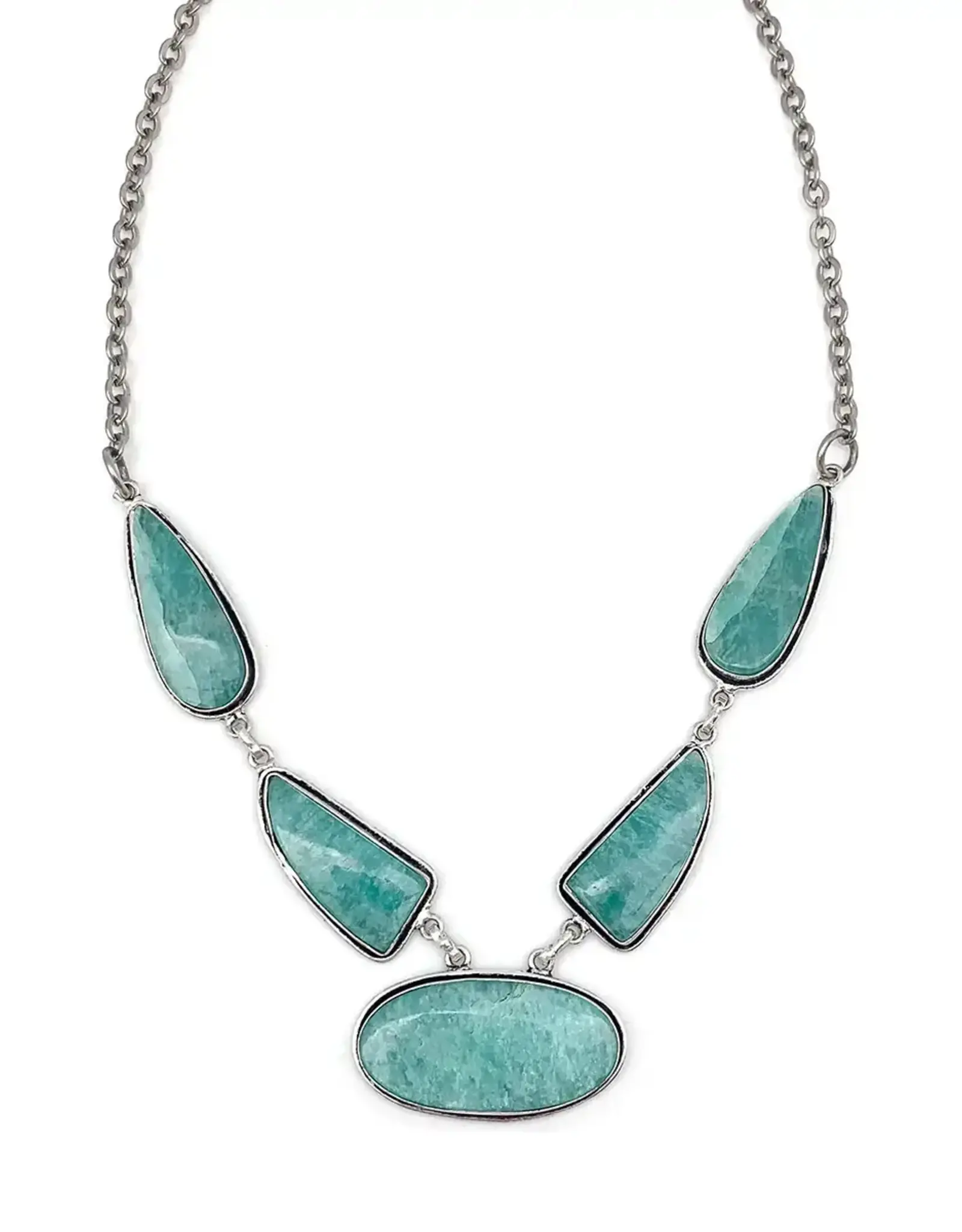 Anju Jewelry KASHI STONE BIB NECKLACE - multiple colors