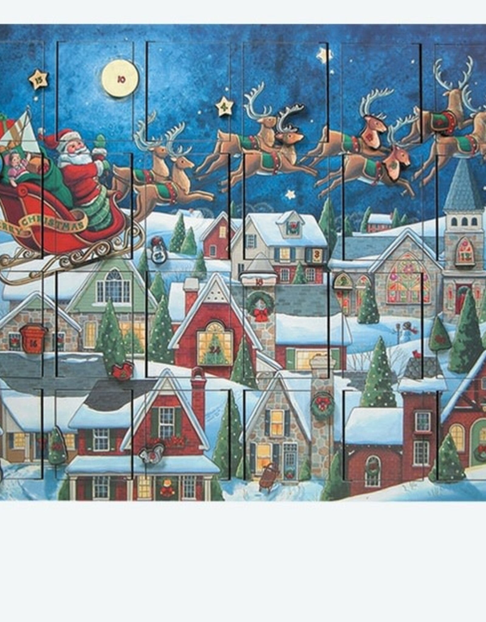 Byers Choice SANTAS SLEIGH ADVENT CALENDAR