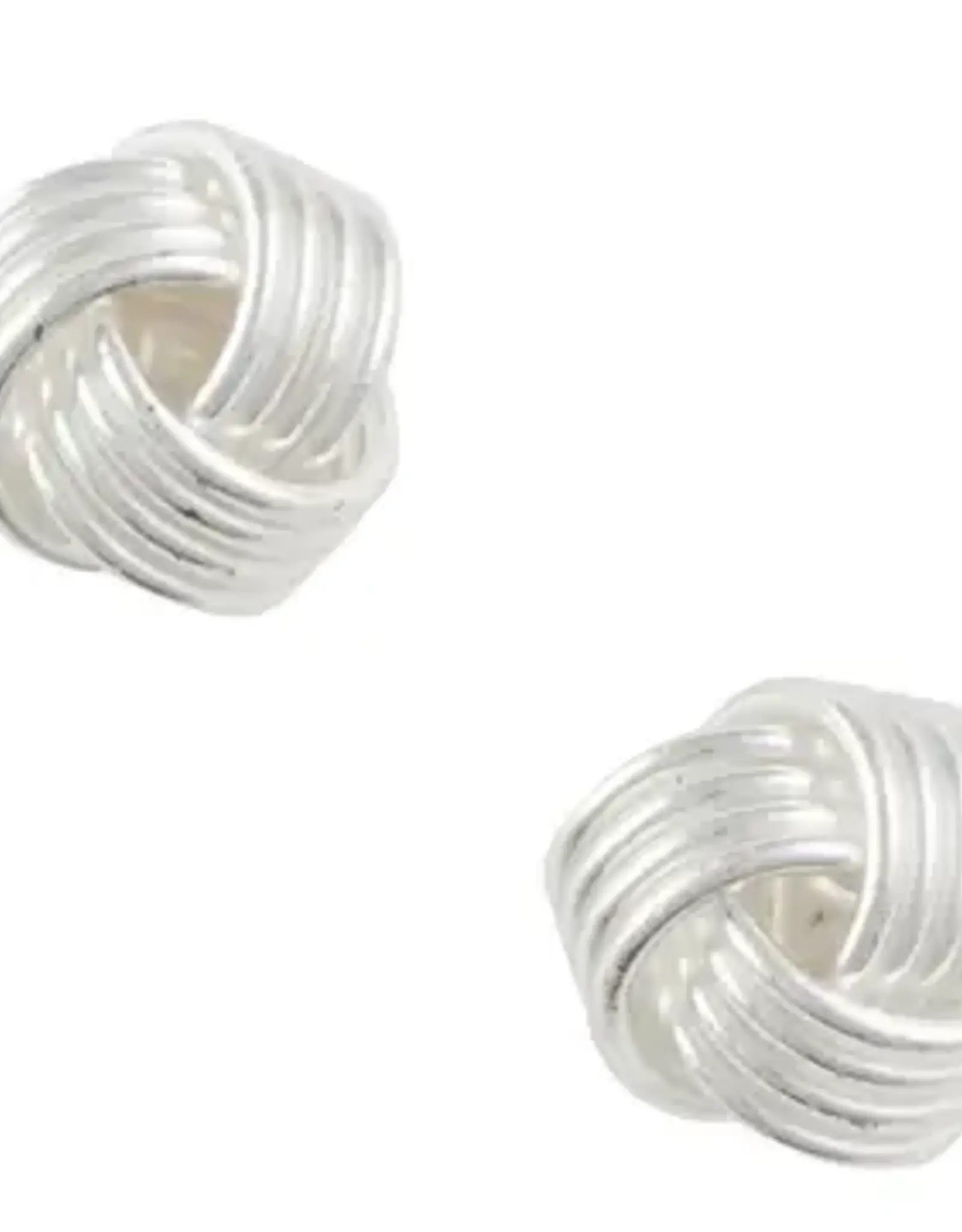 Good Collective LOVE ME KNOT SILVER STUDS - sterling