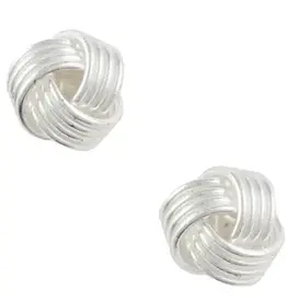 Good Collective LOVE ME KNOT SILVER STUDS - sterling