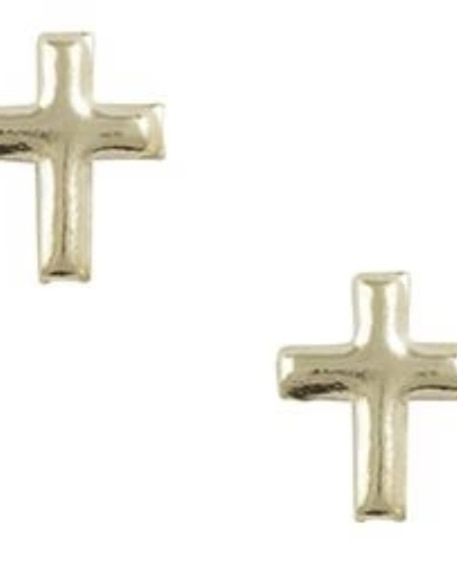Good Collective GOLD PLATED CROSS STUD EARRING