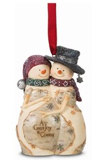 Pavilion Gift EXPECTING SNOWCOUPLE ORNAMENT - BirchHearts Collection