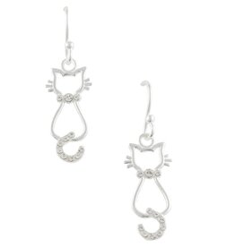 Good Collective CRYSTAL CAT HOOK EARRING - Tomas