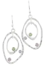 Good Collective CRYSTAL OBLONG HOOK EARRINGS - Tomas