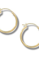 Good Collective 25MM SMOOTH GOLD HOOP EARRINGS - Tomas