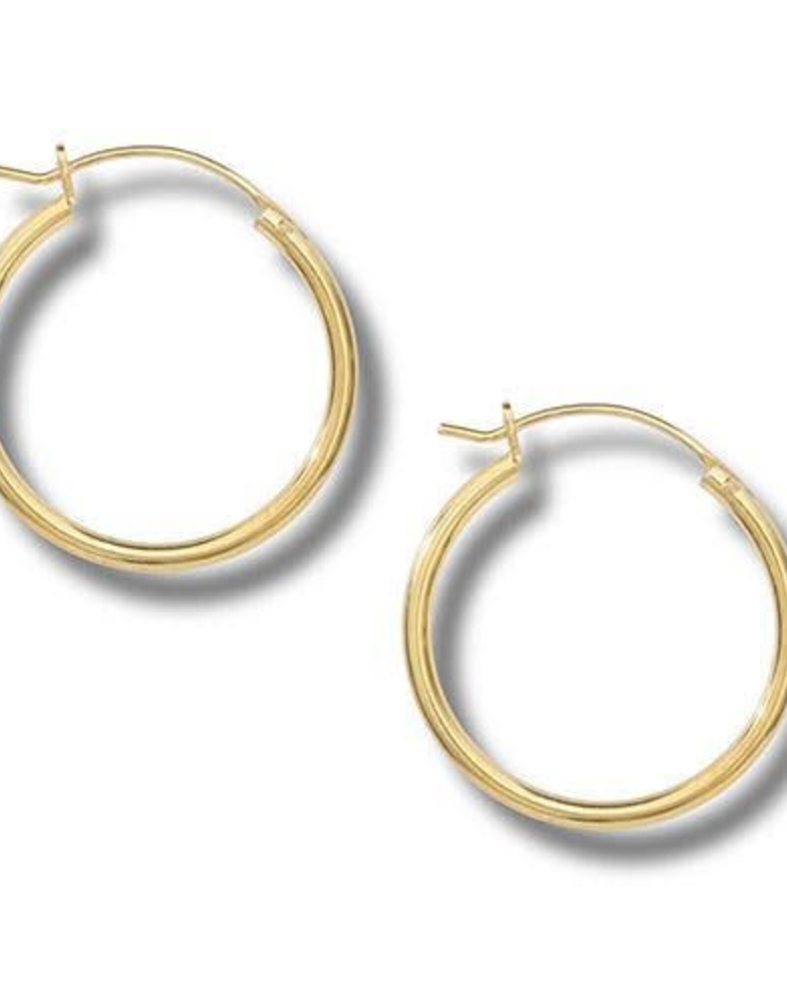 Good Collective 25MM SMOOTH GOLD HOOP EARRINGS - Tomas
