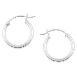 Good Collective 16MM SILVER HOOP EARRING - Tomas
