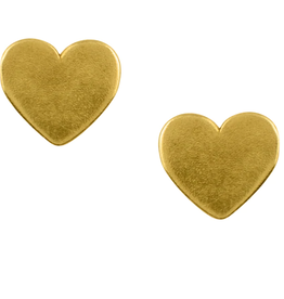 Good Collective MINIMAL HEART GOLD STUD EARRINGS - Tomas