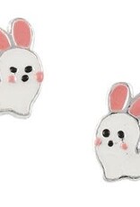 Good Collective WHITE BUNNY STUDS EARRINGS - Tomas