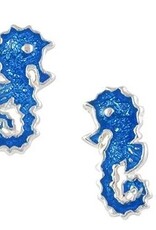 Good Collective BLUE SEAHORSE STUD EARRING - Tomas