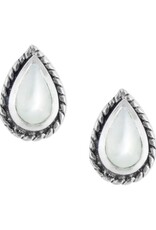 Good Collective BALI MOTHER OF PEARL TEARDROP STUD EARRING- Tomas