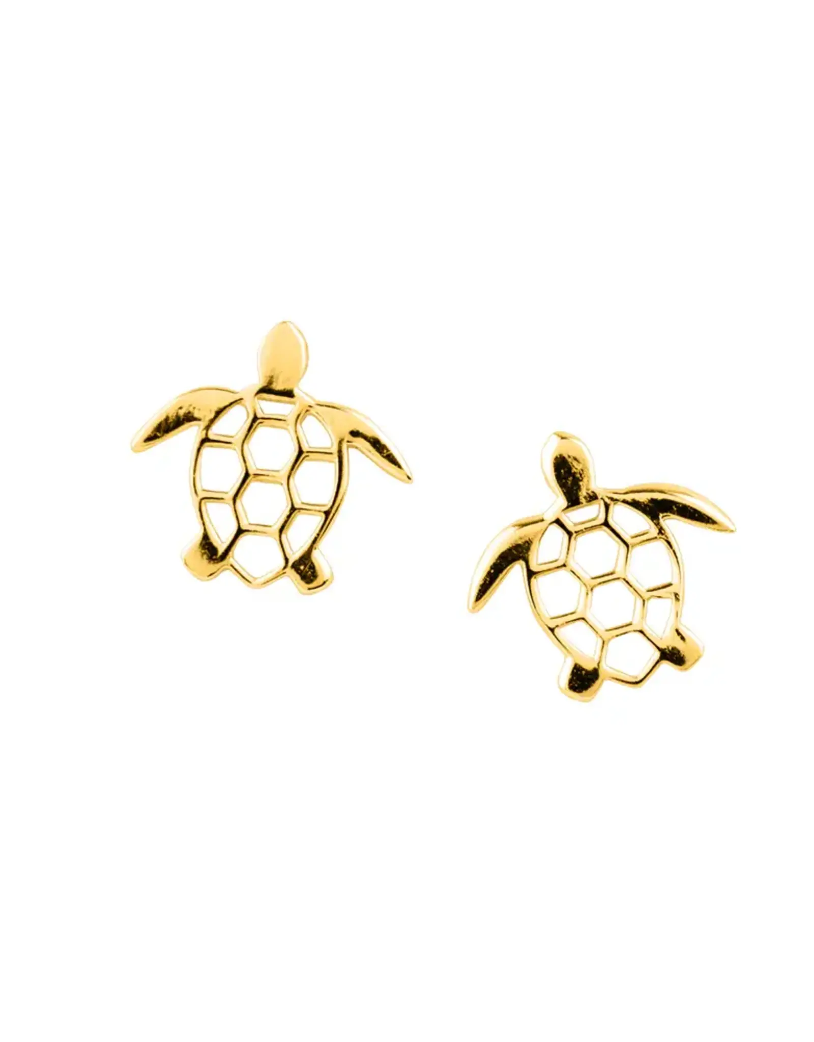 Good Collective ISLAND TURTLE GOLD STUD EARRING - Tomas
