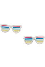 Good Collective STRIPED SUNGLASSES STUD EARRING - Tomas