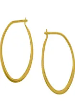 Good Collective OBLONG GOLD SLEEPER HOOPS 24mm - Tomas