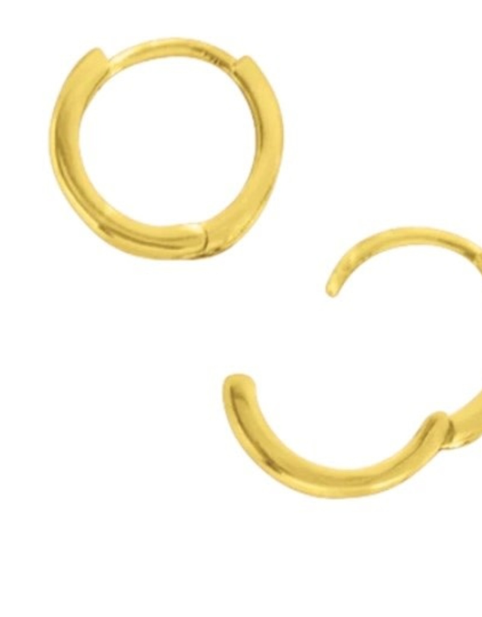 Good Collective GOLD CLICKER HUGGIE HOOP EARRING - Tomas