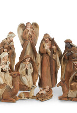 Raz Imports UP ON THE MOUNTAINS NATIVITY - set of 11 pieces