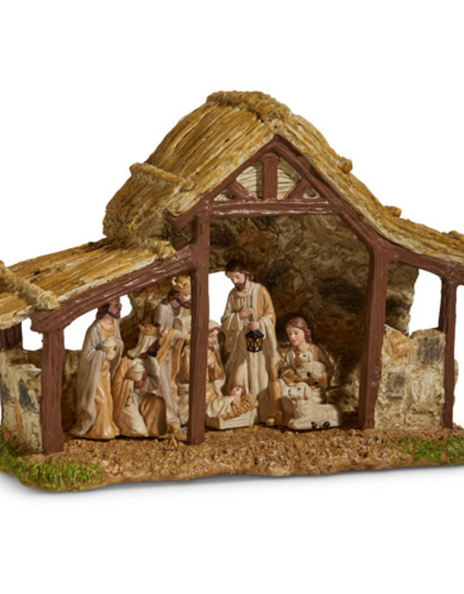 Raz Imports GOOD TIDINGS STABLE NATIVITY SET