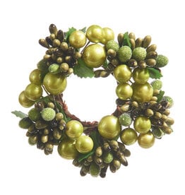 Raz Imports GREEN BEADED MINI WREATH - multiple size options