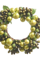 Raz Imports GREEN BEADED MINI WREATH - multiple size options