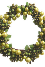 Raz Imports GREEN BEADED MINI WREATH - multiple size options