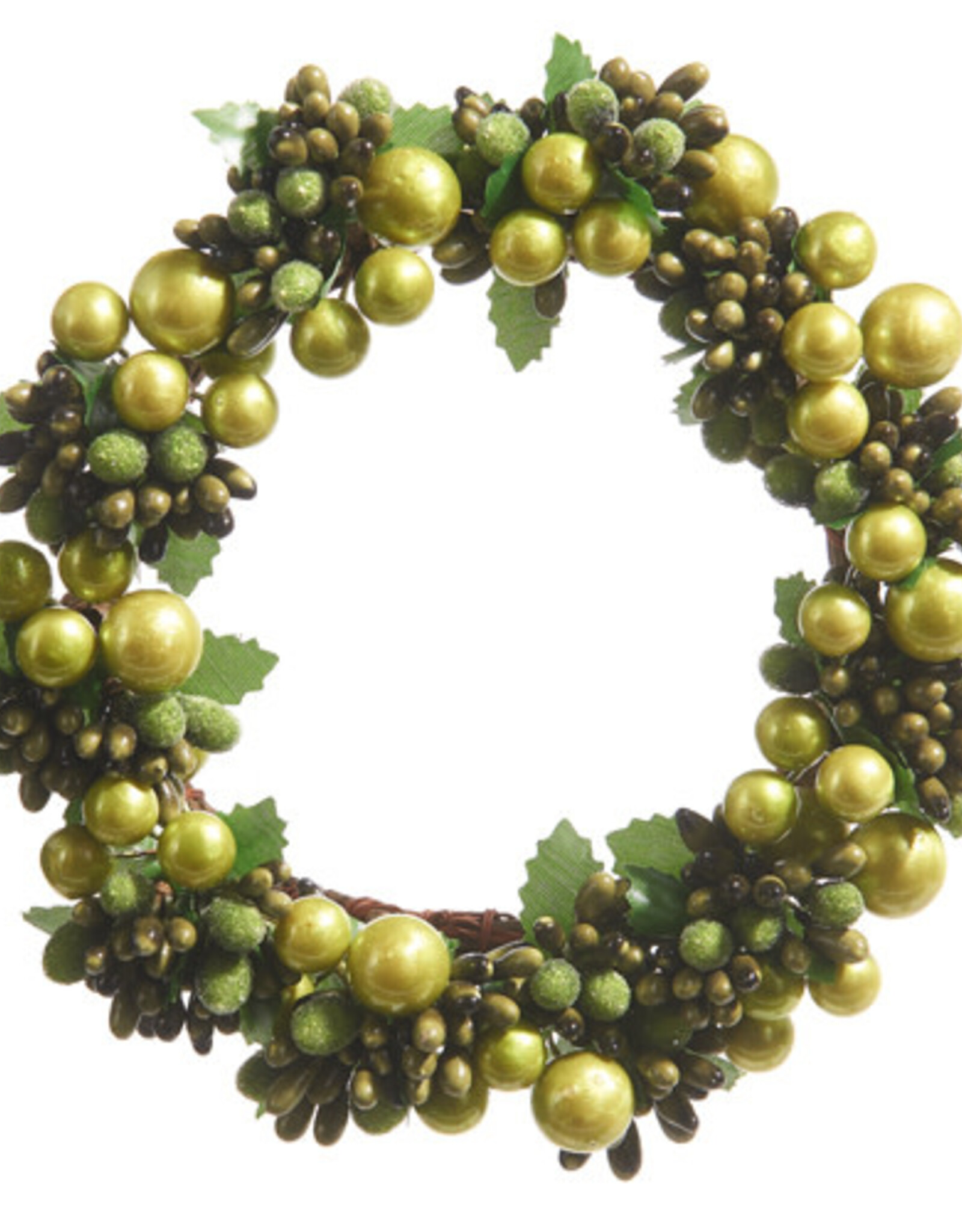 Raz Imports GREEN BEADED MINI WREATH - multiple size options