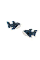 Good Collective SPARKLE SHARK STUD EARRINGS - Tomas