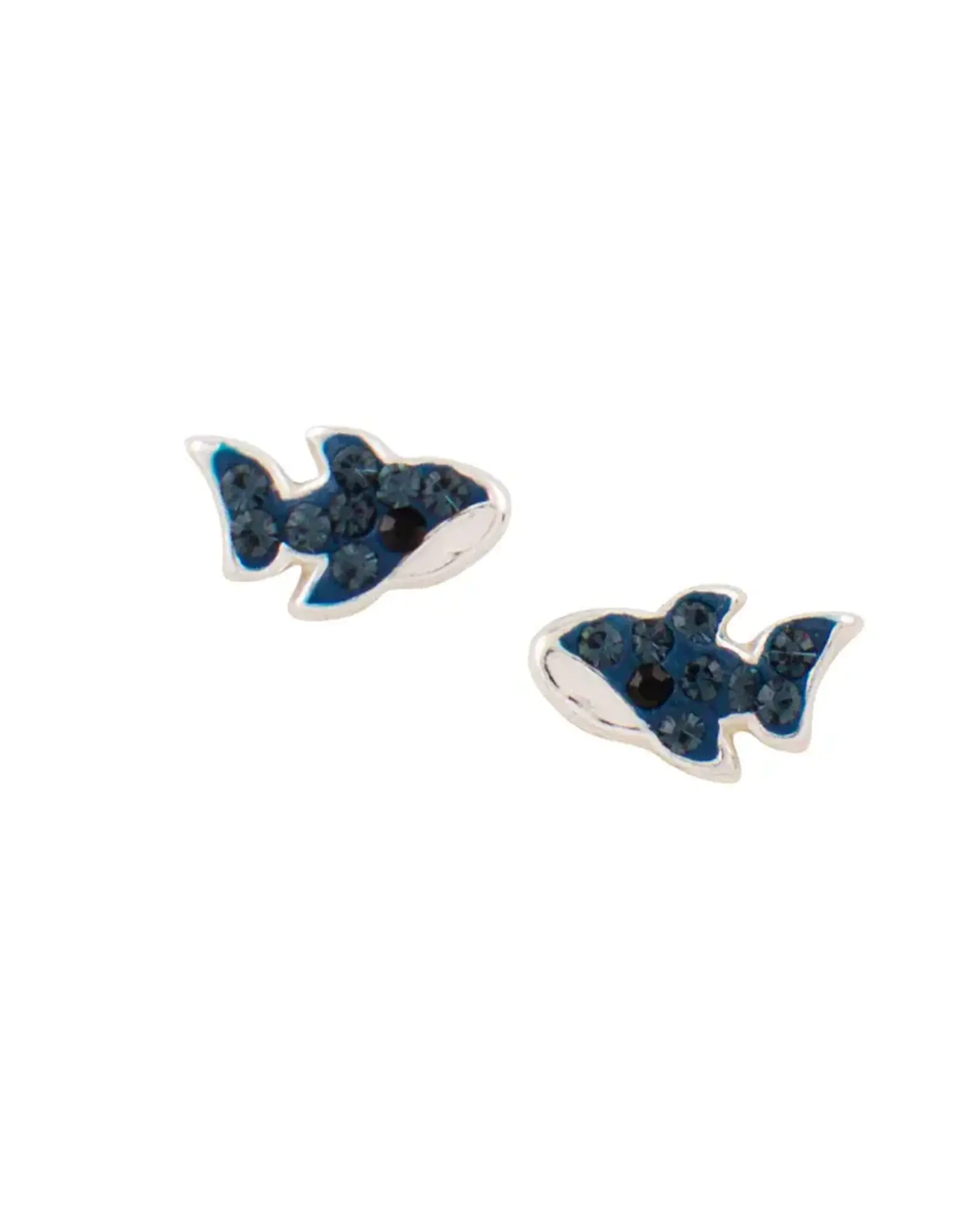 Good Collective SPARKLE SHARK STUD EARRINGS - Tomas