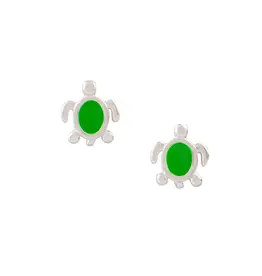 Good Collective LITTLE GREEN TURTLE STUD EARRING - Tomas