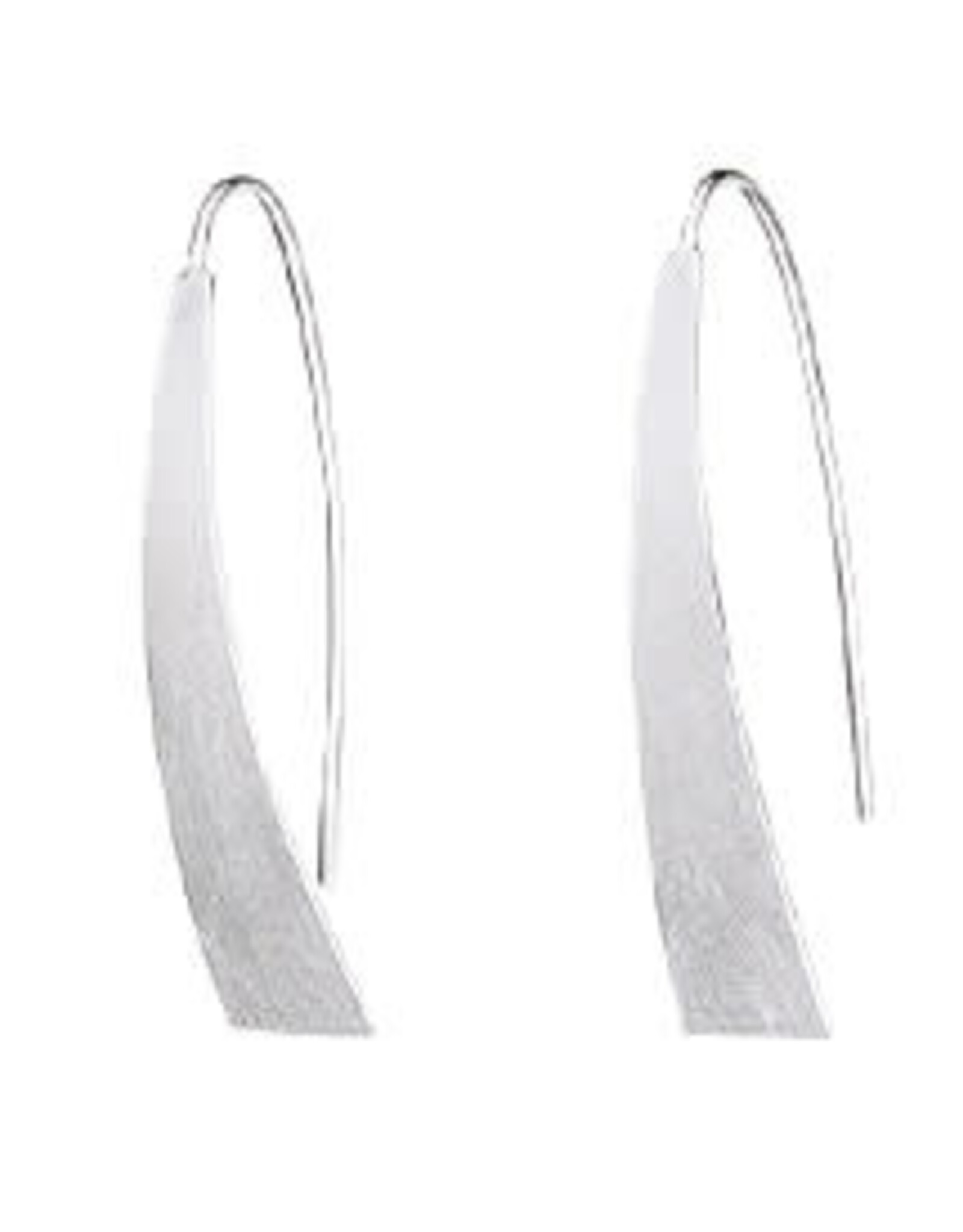 Tiger Mountain RECTANGLE WIRED EARRING - sterling silver
