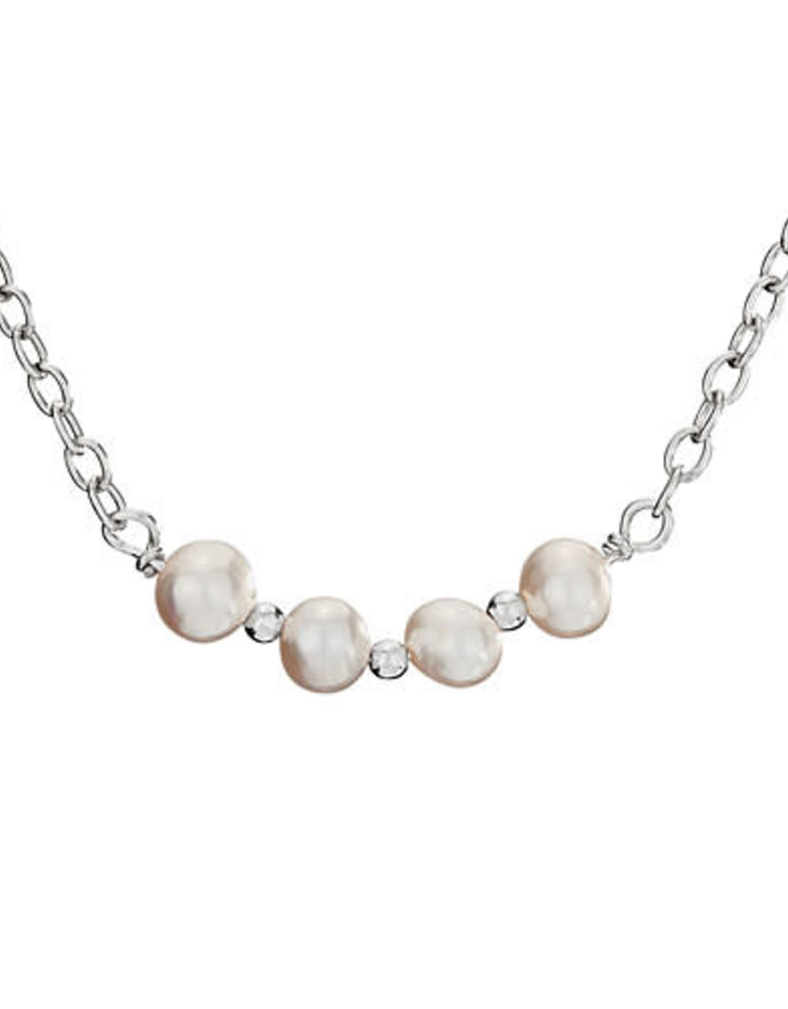 Tiger Mountain PEARLS ON CHAIN NECKLACE - sterling silver